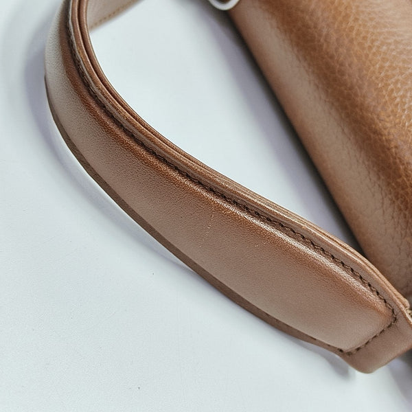 Calfskin Shoulder Bag Brown