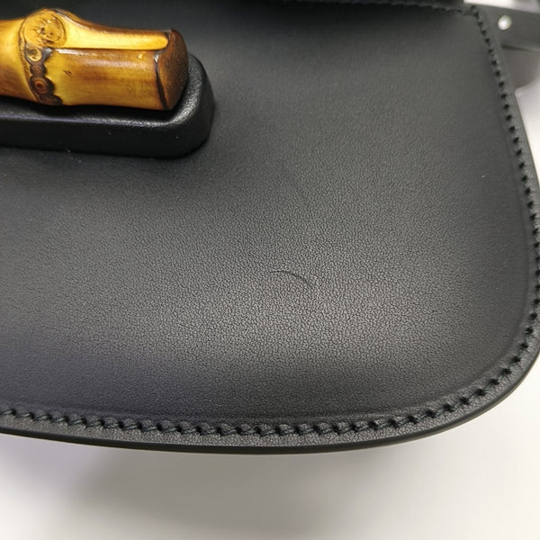 Authenticated pre-owned  Bamboo 1947 Mini Calfskin Black - Belt Bag at Looply