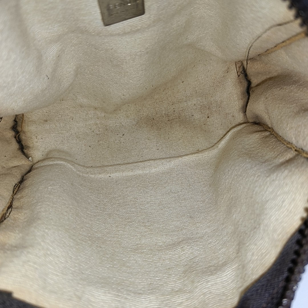 Canvas Clutch Brown