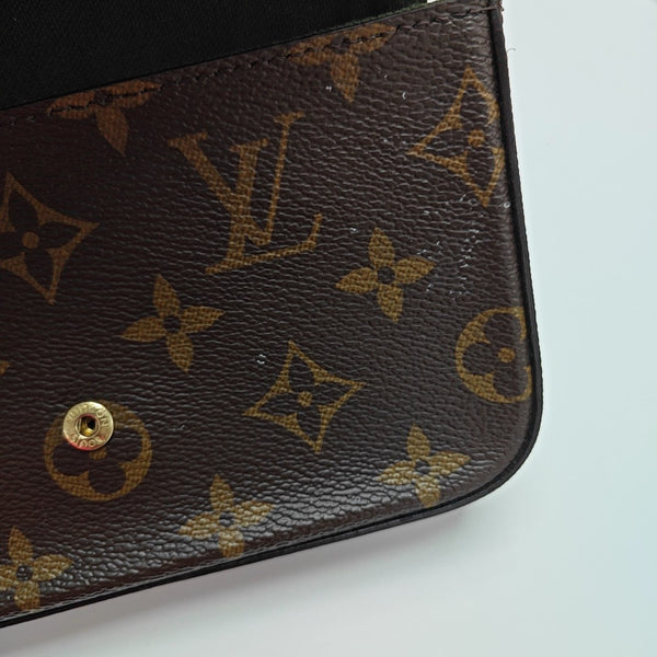 FÉLICIE Monogram Coated Canvas Brown