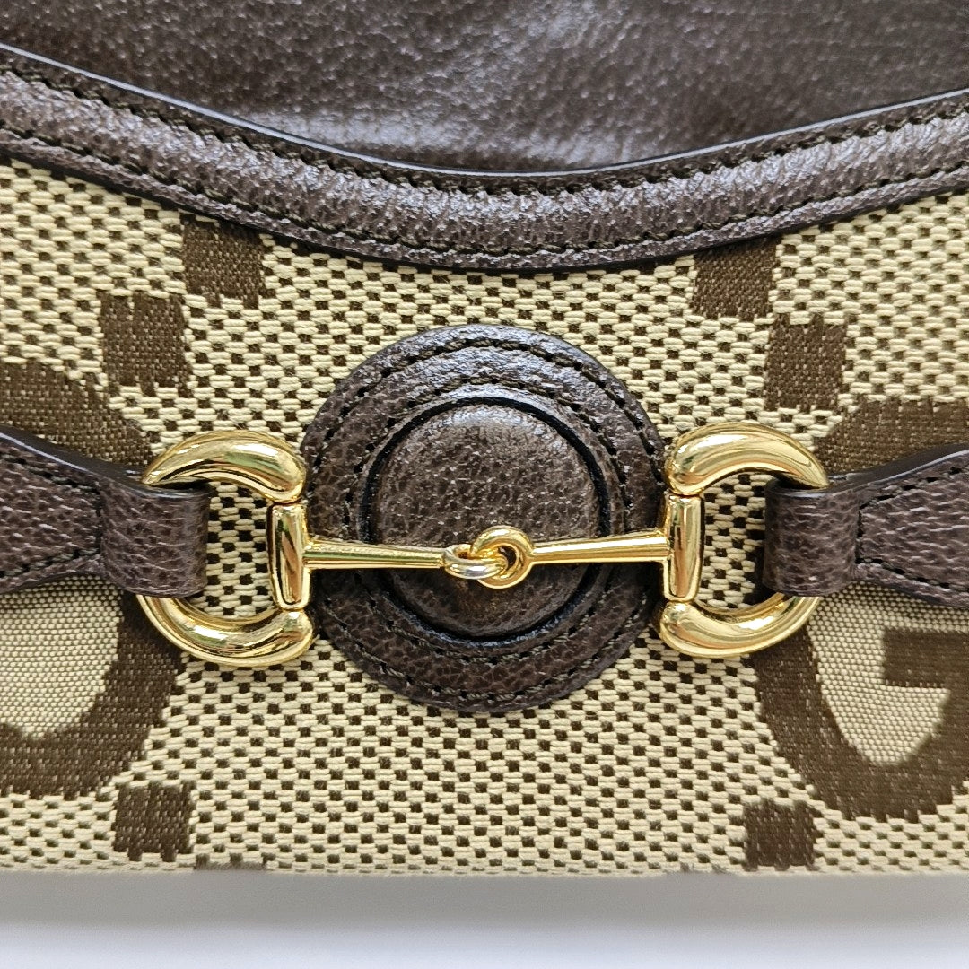 Horsebit 1955 Mini Monogram Canvas Beige