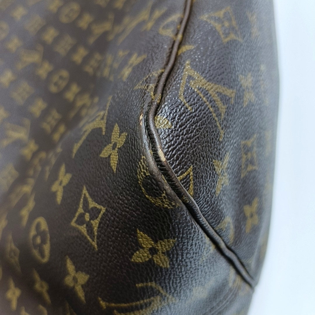 NEVERFULL GM Monogram Coated Canvas Brown