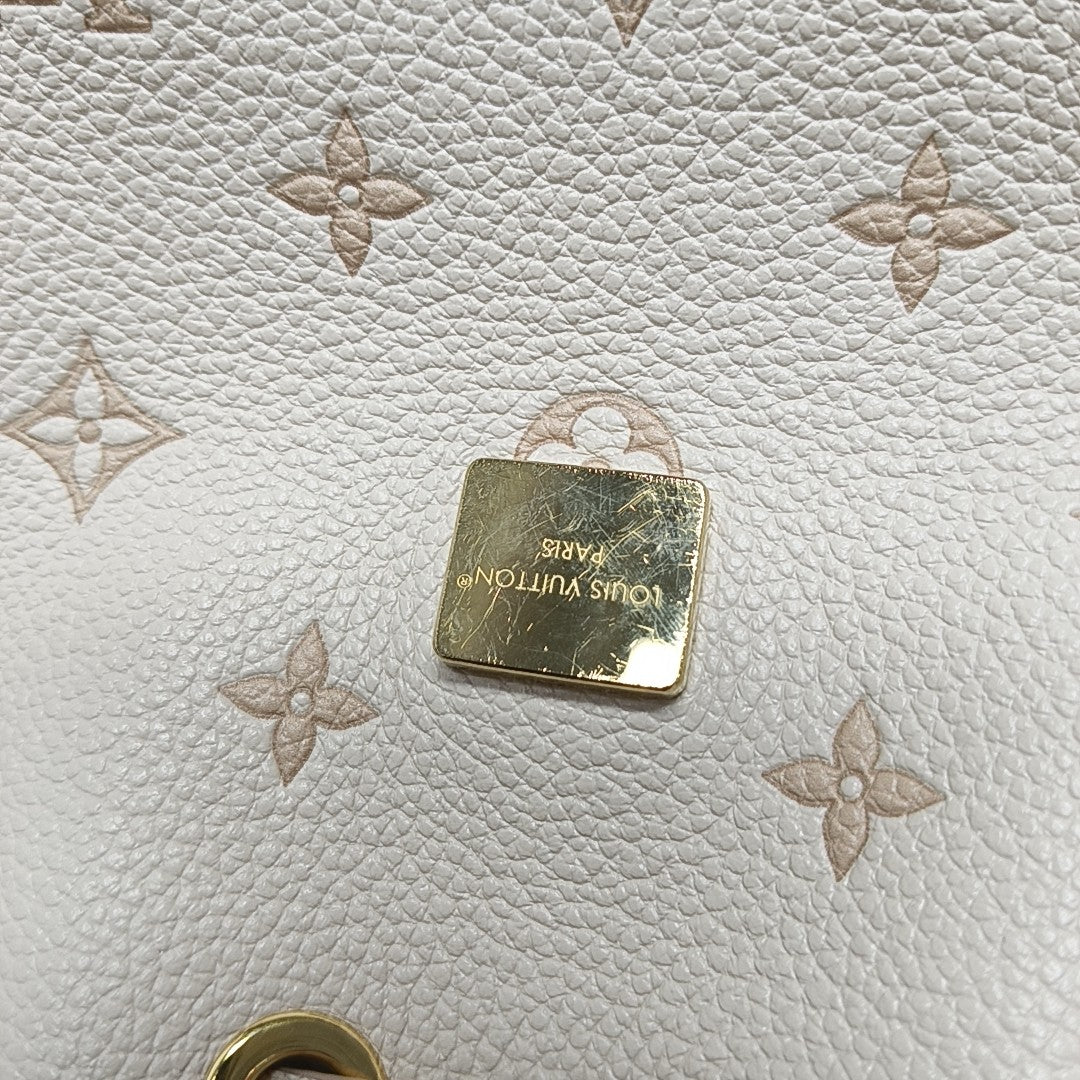 NOÉ Nano Monogram Calfskin Beige