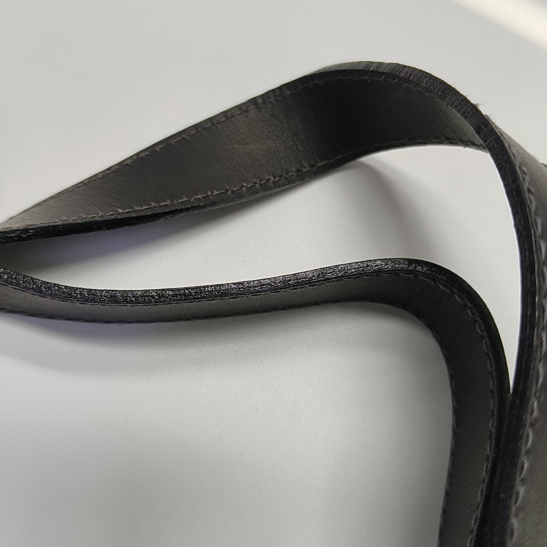 Coated Canvas Shoulder Bag Gray