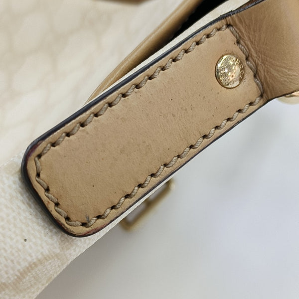 Monogram Coated Canvas Shoulder Bag Beige