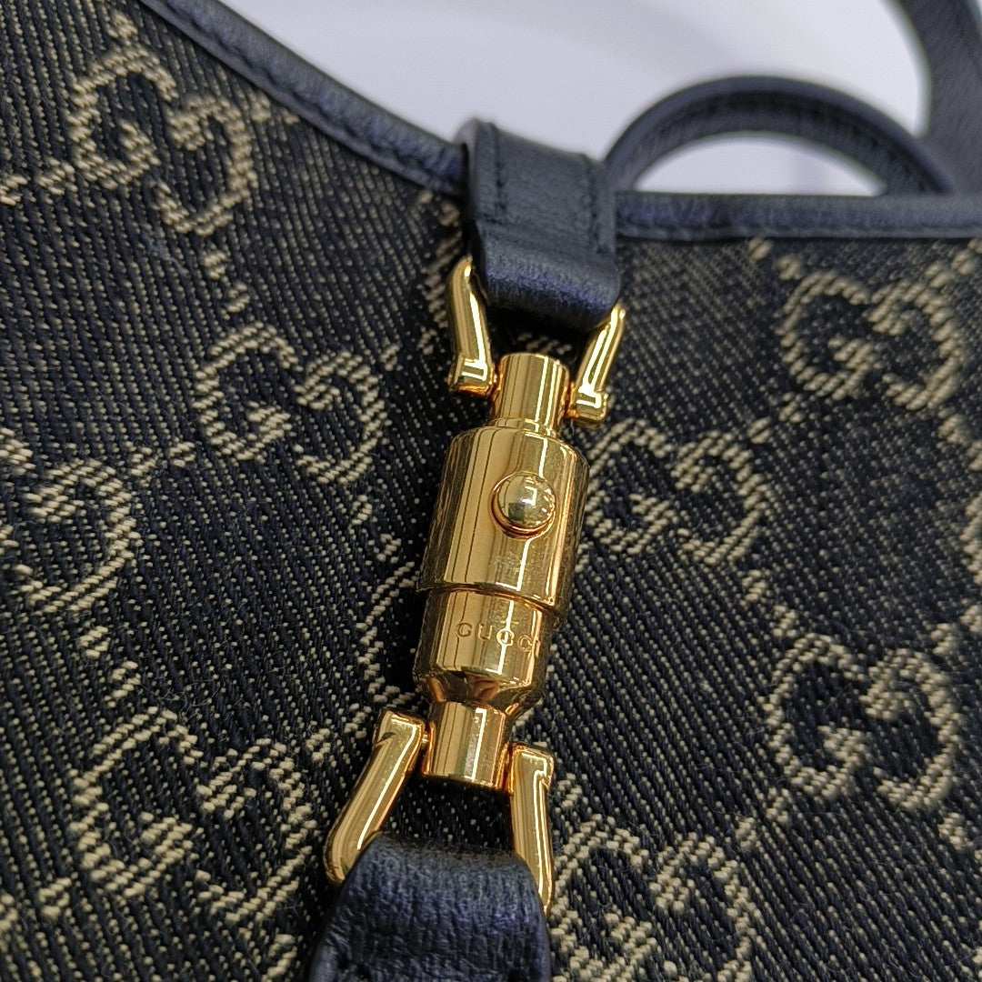 Jackie 1961 Mini Monogram Denim Black