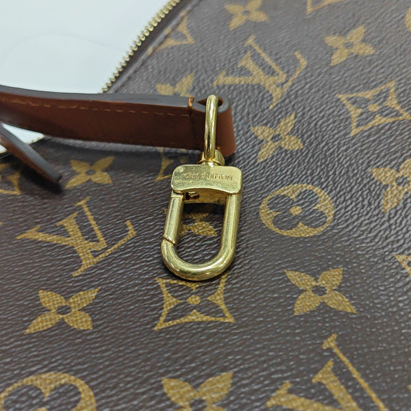 LOOP HOBO Monogram Coated Canvas Brown