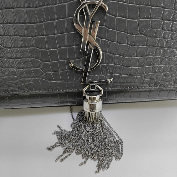 KATE Small Calfskin Gray