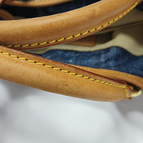 PLEATY Monogram Denim Blue