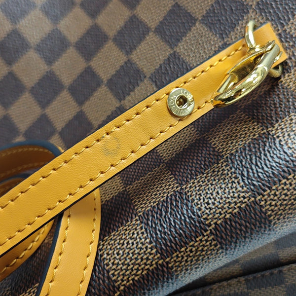 NÉONOÉ MM Damier Ebene Coated Canvas Brown