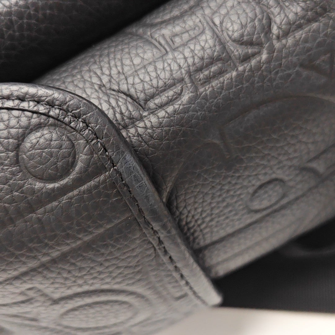 Hit The Road Oblique Calfskin Black