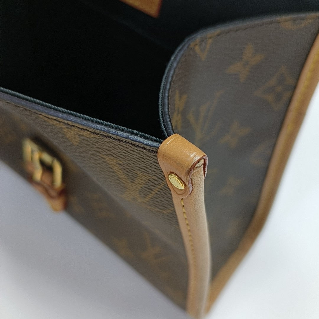 IVY Monogram Coated Canvas Brown