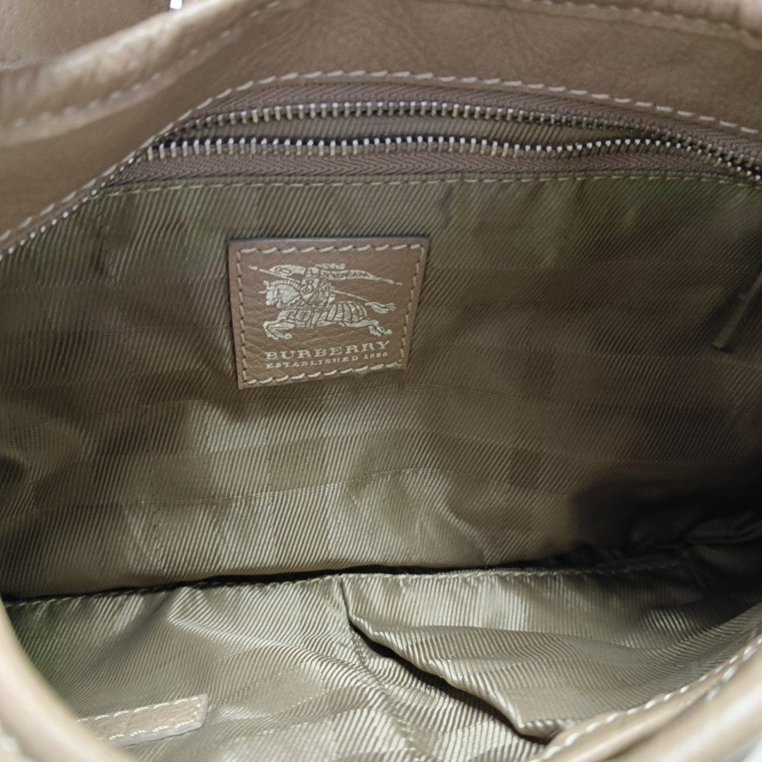 Quilted Canvas Shoulder Bag White
