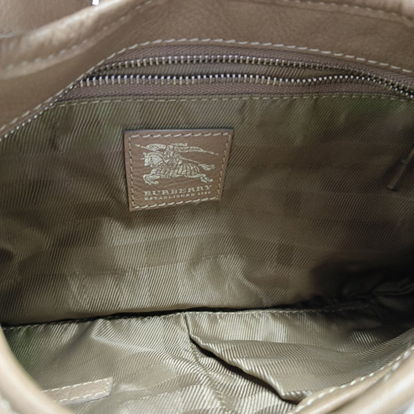Quilted Canvas Shoulder Bag White