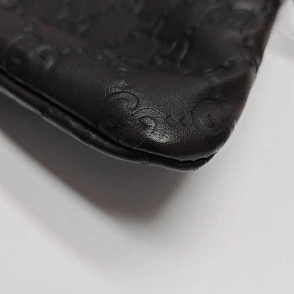 Monogram Calfskin Crossbody Bag Brown