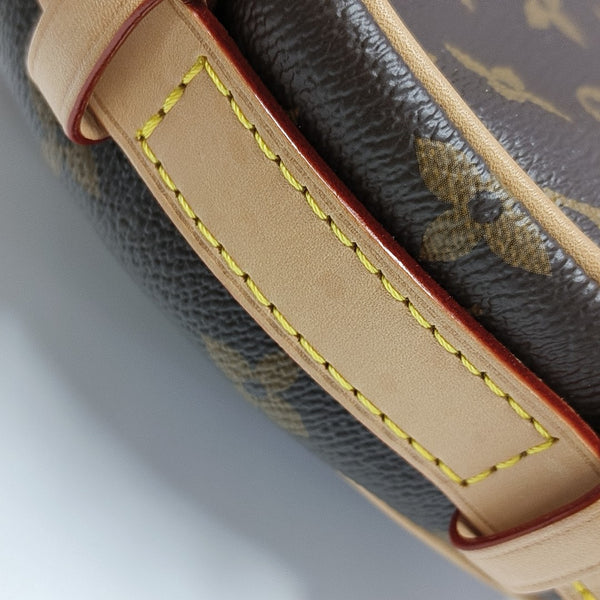 CROISSANT Monogram Coated Canvas Brown