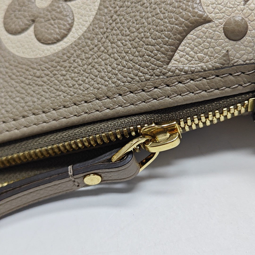 LOOP HOBO Monogram Calfskin Gray