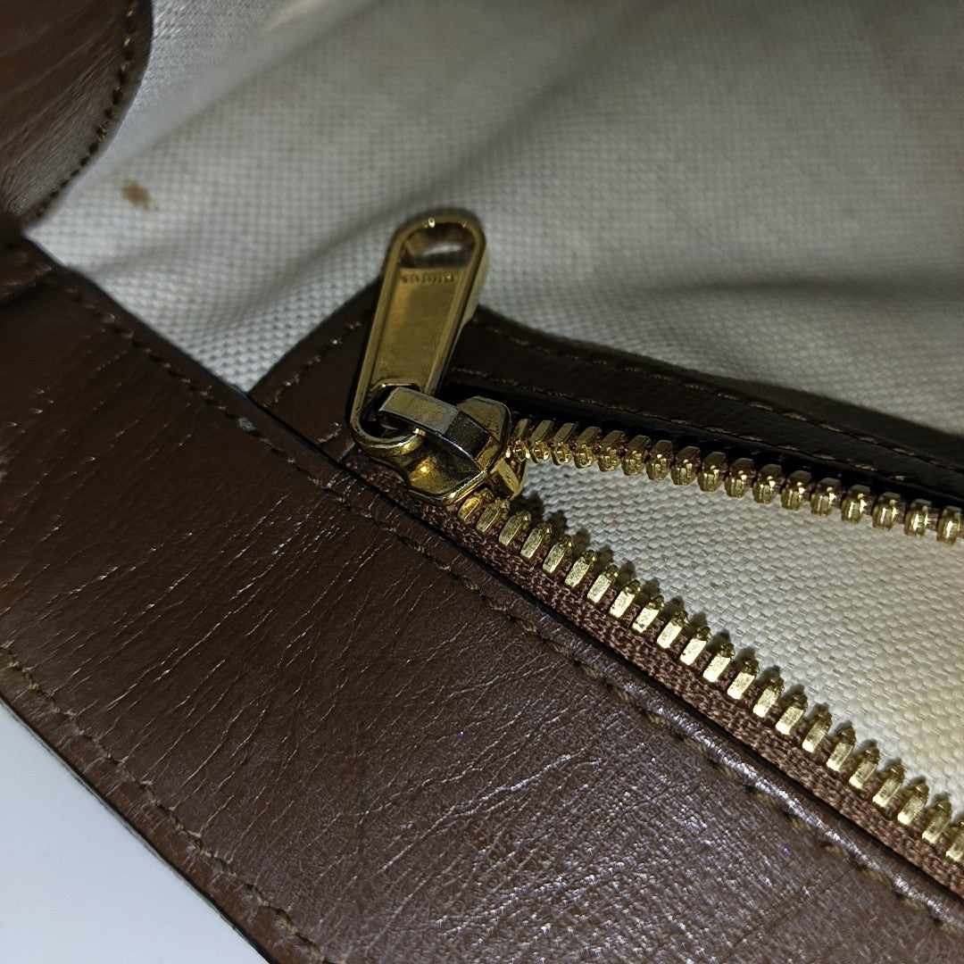 Retro Small Monogram Coated Canvas Brown