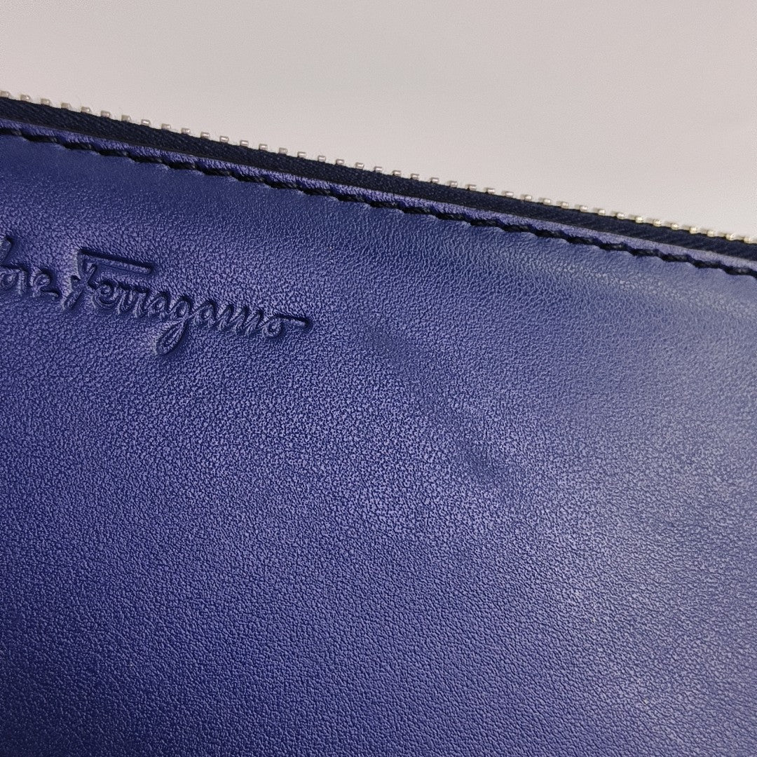 Calfskin Clutch Blue