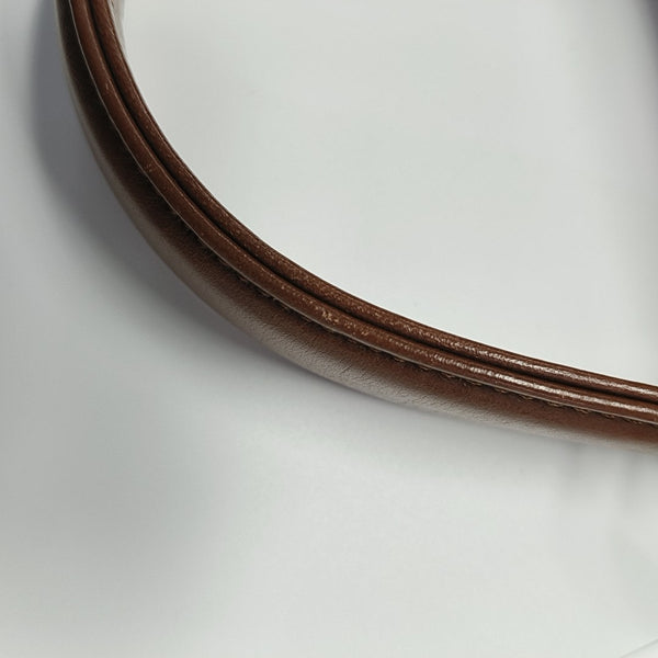 Calfskin Top Handle Bag Brown
