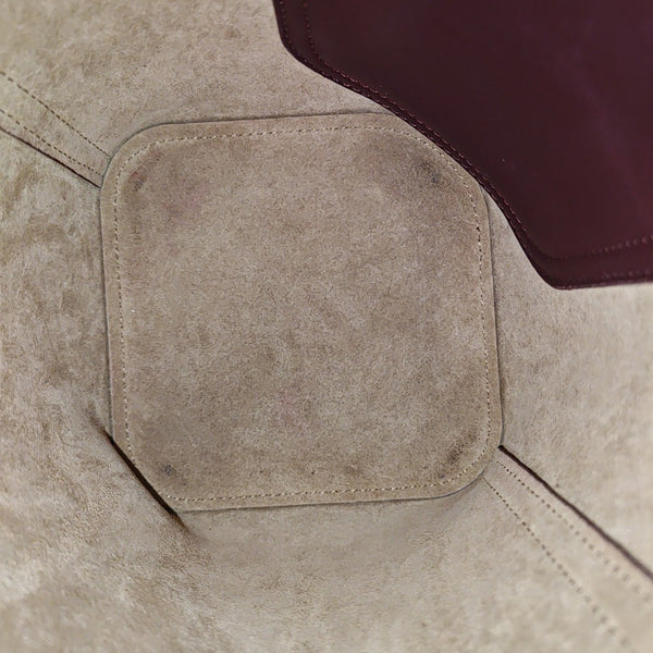 Pebble Bucket Mini Calfskin Red