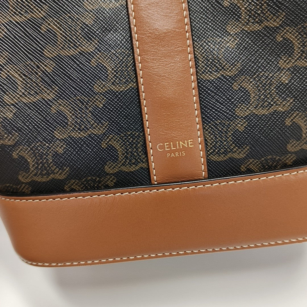 TRIOMPHE CANVAS Small Coated Canvas Brown