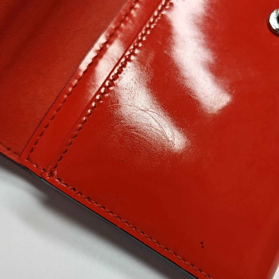 Interlocking G Calfskin Red Wallet