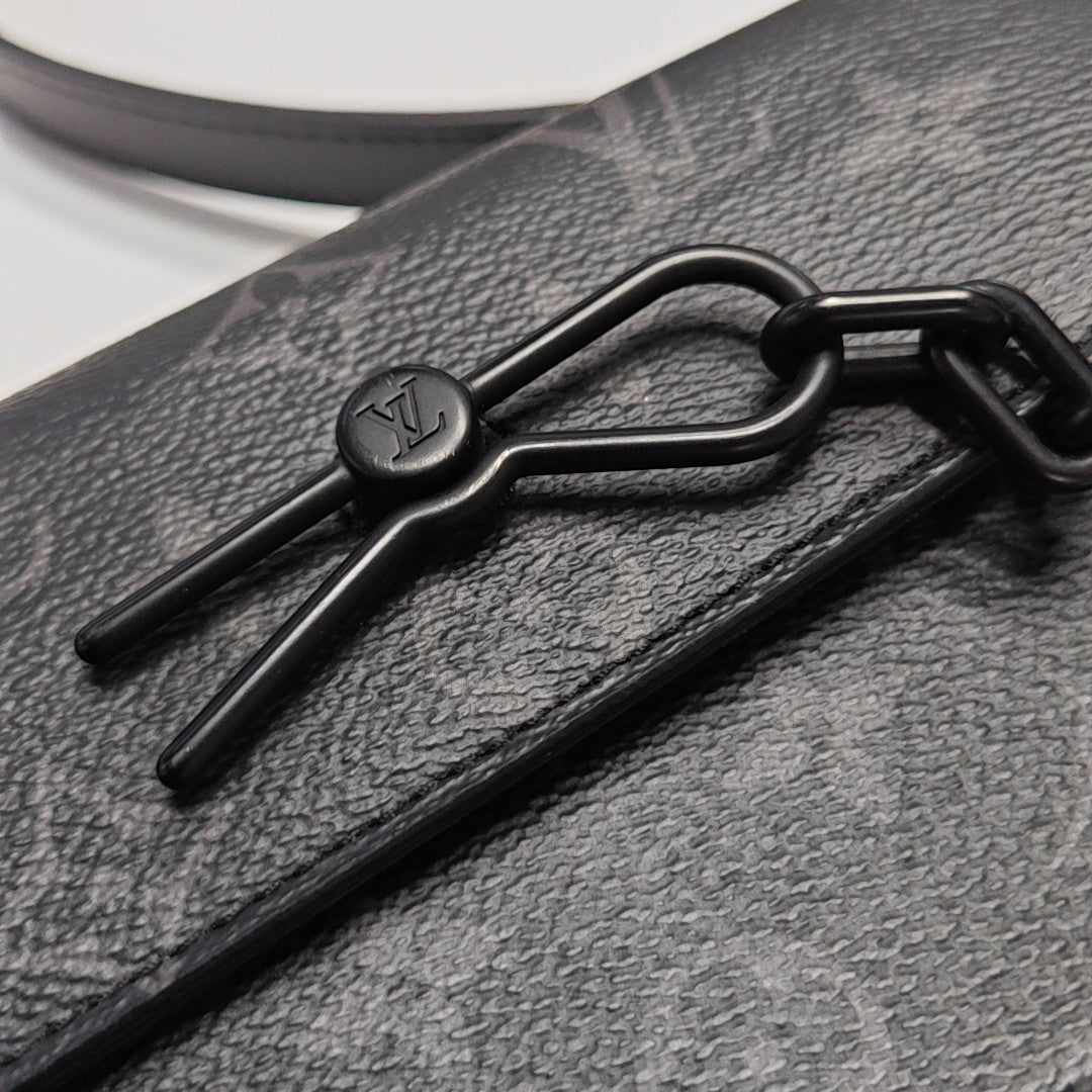 STEAMER Mini Monogram Coated Canvas Black