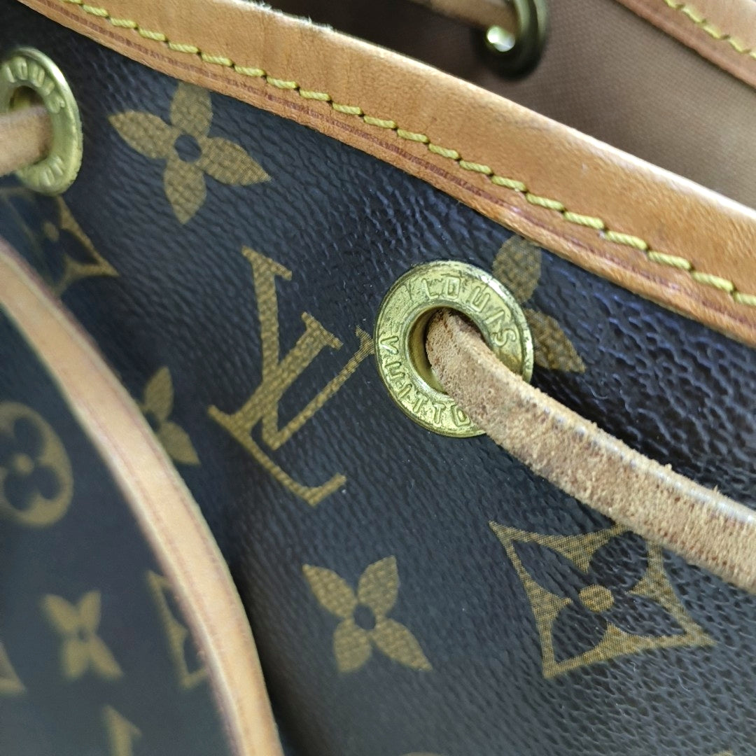 NÉONOÉ PM Monogram Coated Canvas Brown