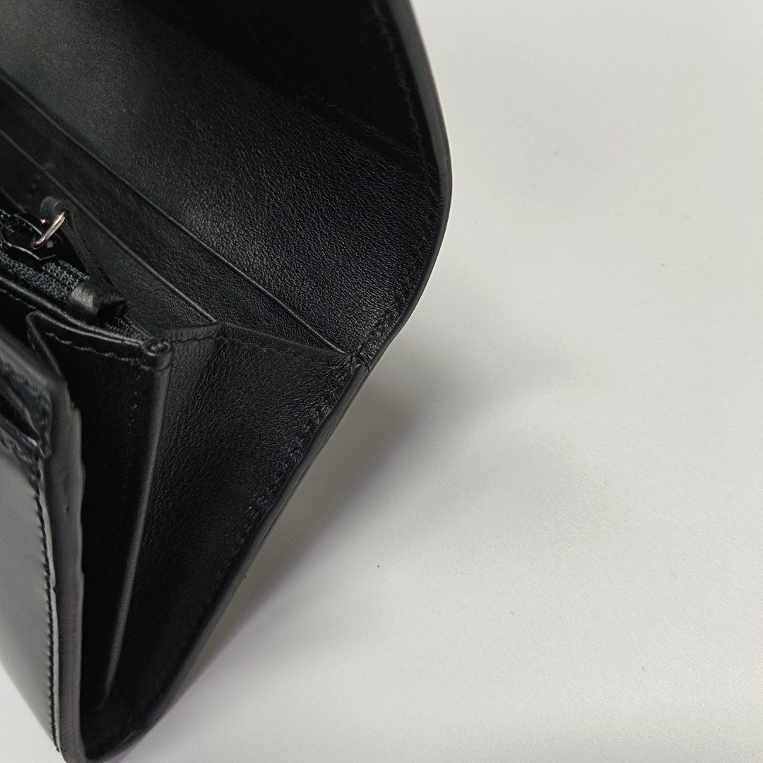 Interlocking G Small Calfskin Black Wallet
