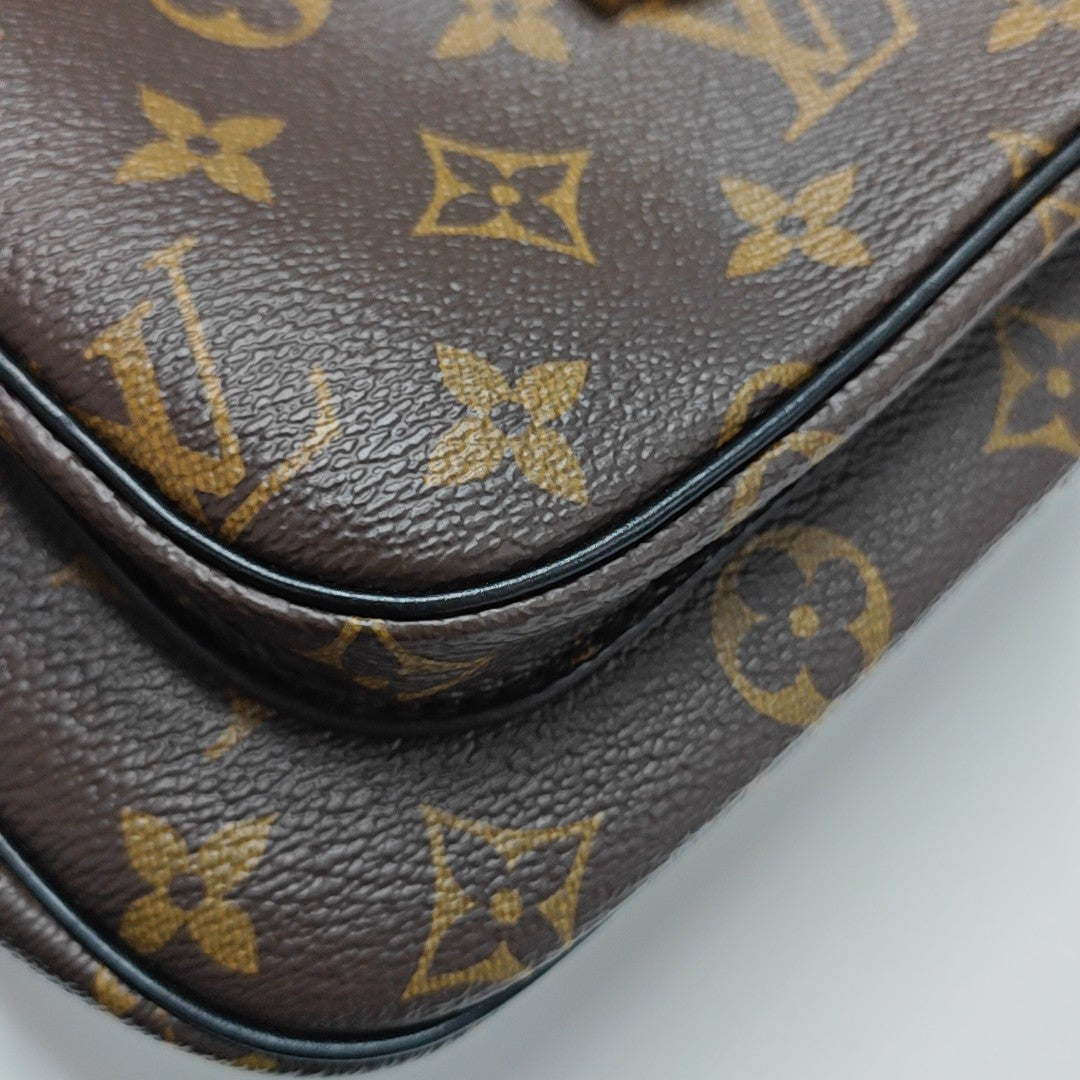 PASSY Monogram Coated Canvas Brown
