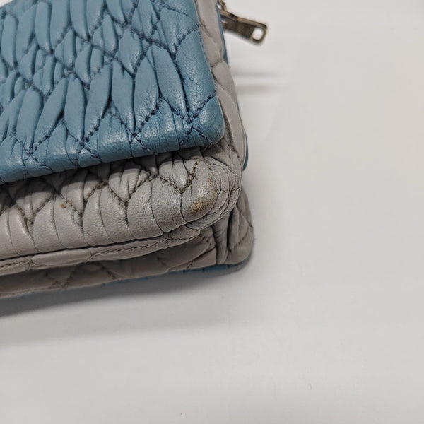 Crystal Quilted Lambskin Blue