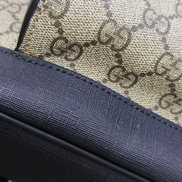 Monogram Coated Canvas Backpack Black
