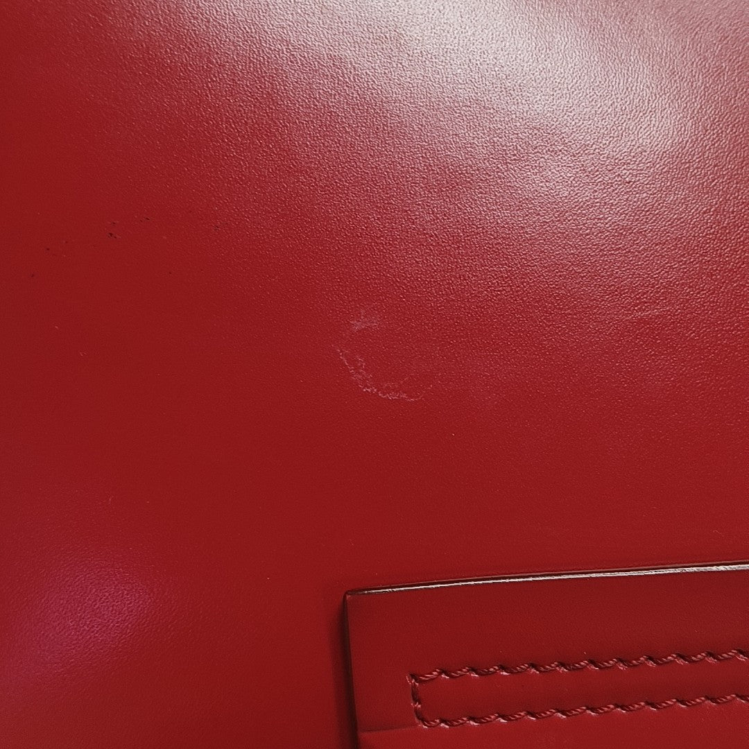 Calfskin Crossbody Bag Red