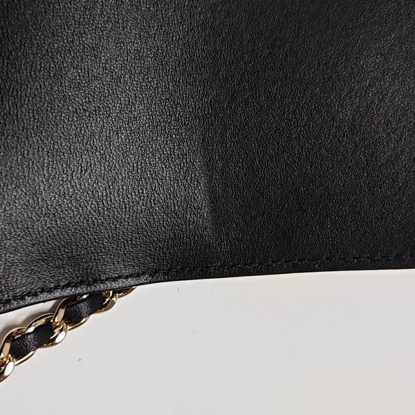WOC Quilted Lambskin Black