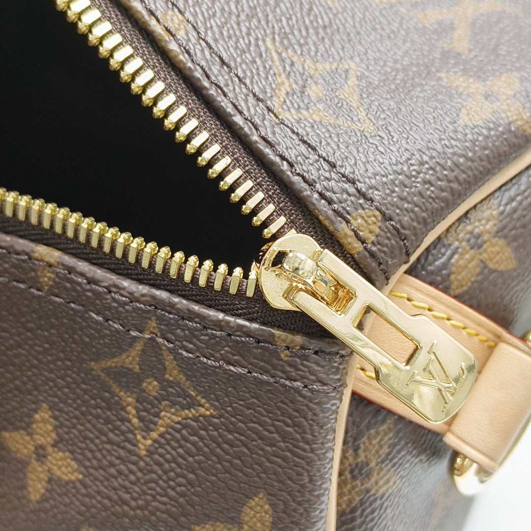 SPEEDY 30 Monogram Coated Canvas Brown