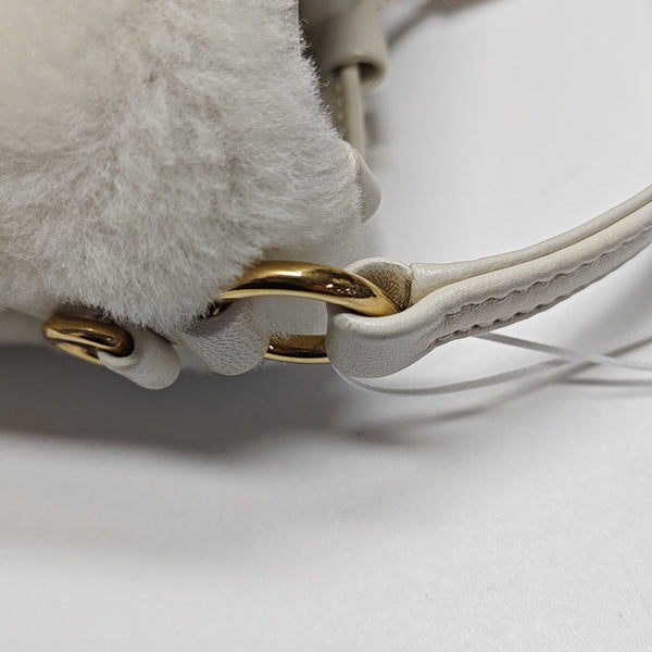 Fabric Shoulder Bag White