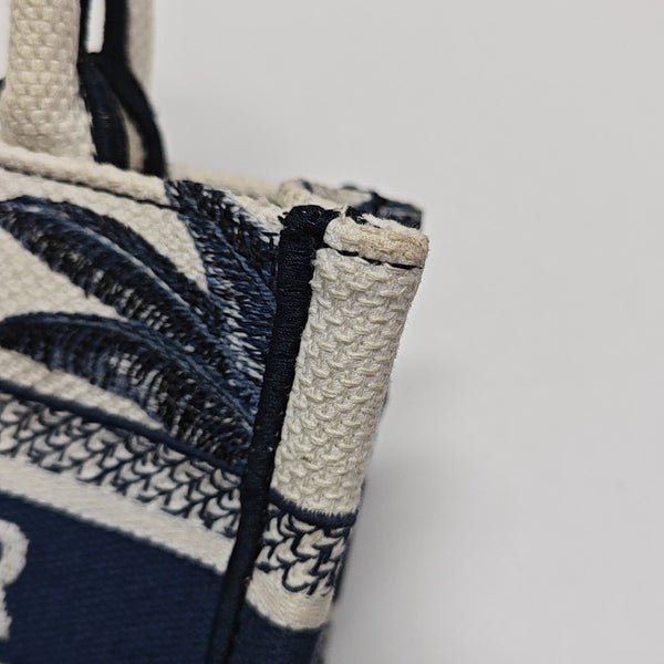 Book Tote Mini Fabric Blue