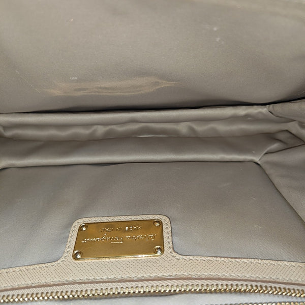 Calfskin Shoulder Bag Beige