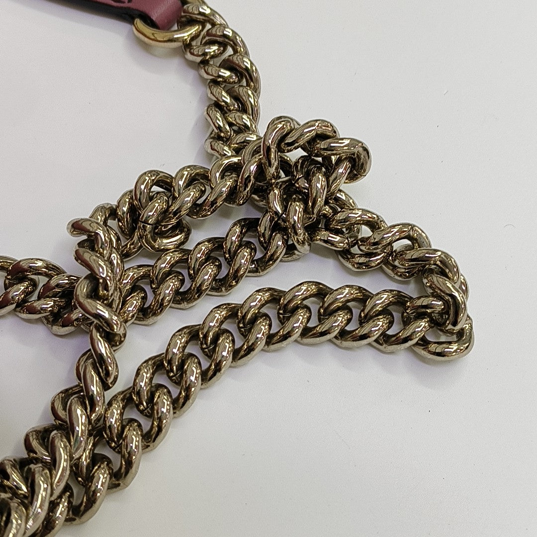 Emily Chain Monogram Calfskin Pink