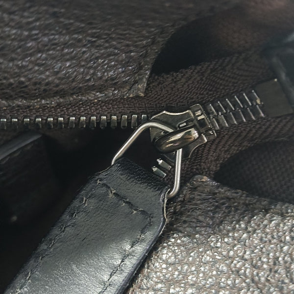 Calfskin Top Handle Bag Brown