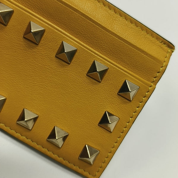 Leather Card Holder Yellow