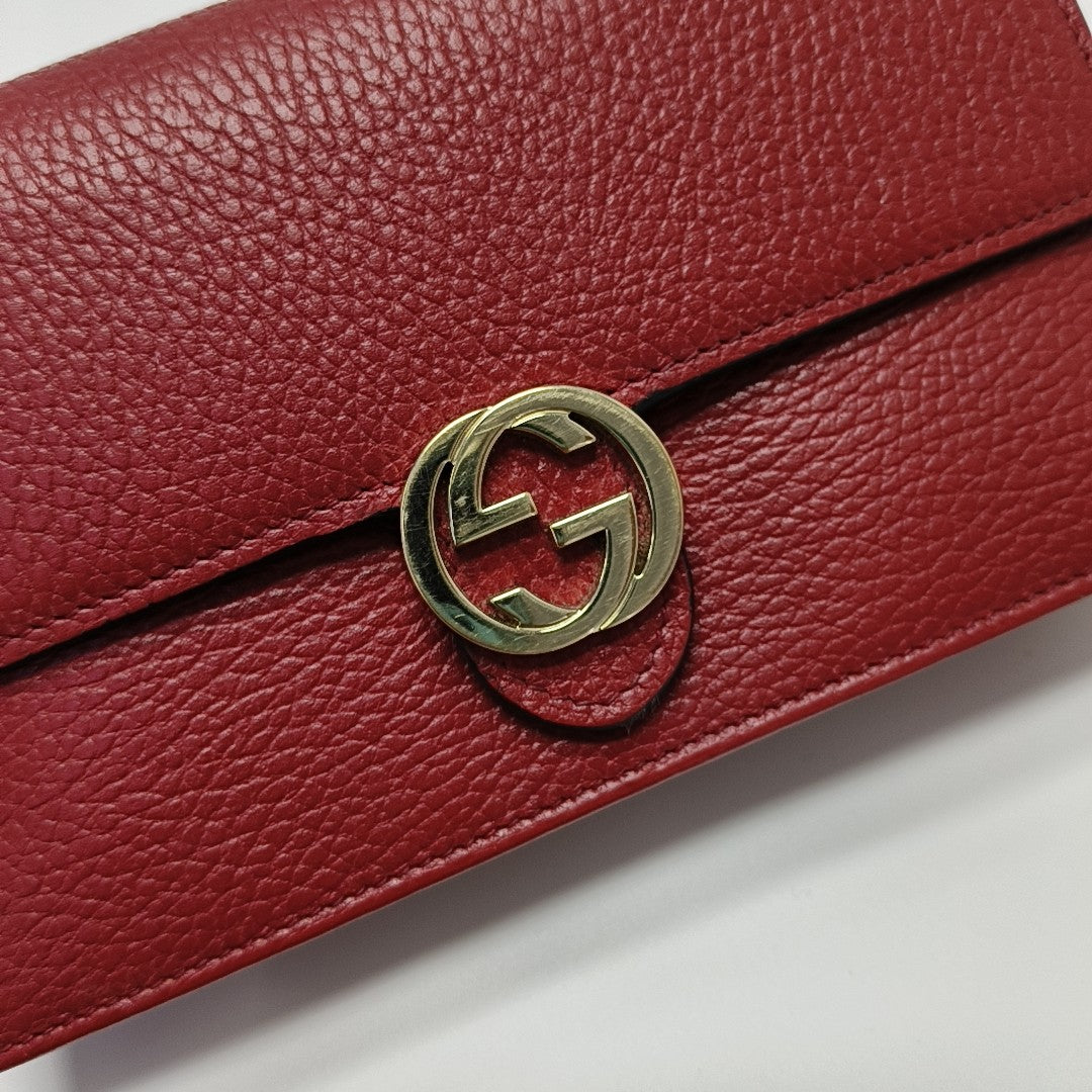 Calfskin Shoulder Bag Red