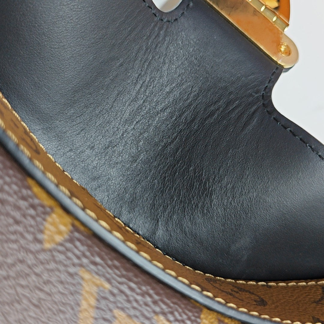 TWINNY Monogram Coated Canvas Brown