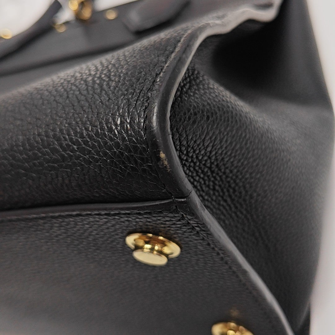 CITY STEAMER MM Calfskin Black