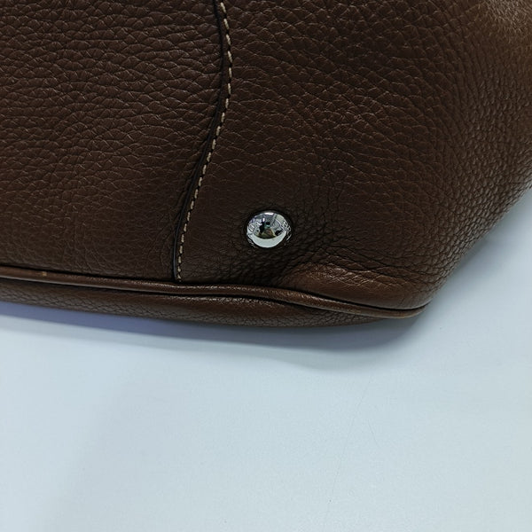 Calfskin Shoulder Bag Brown