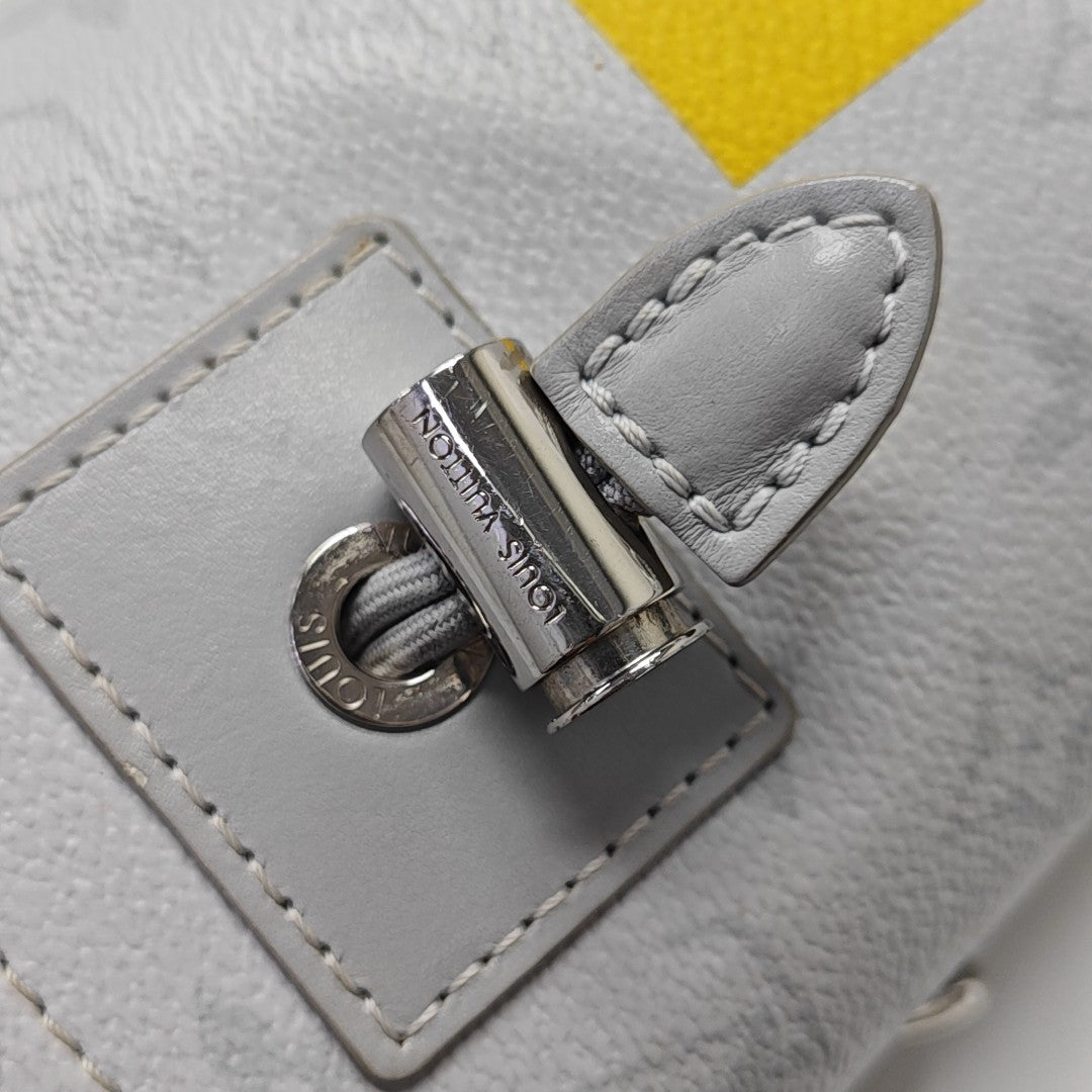 CHALK Monogram Coated Canvas Gray