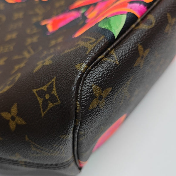 NEVERFULL MM Monogram Coated Canvas Brown