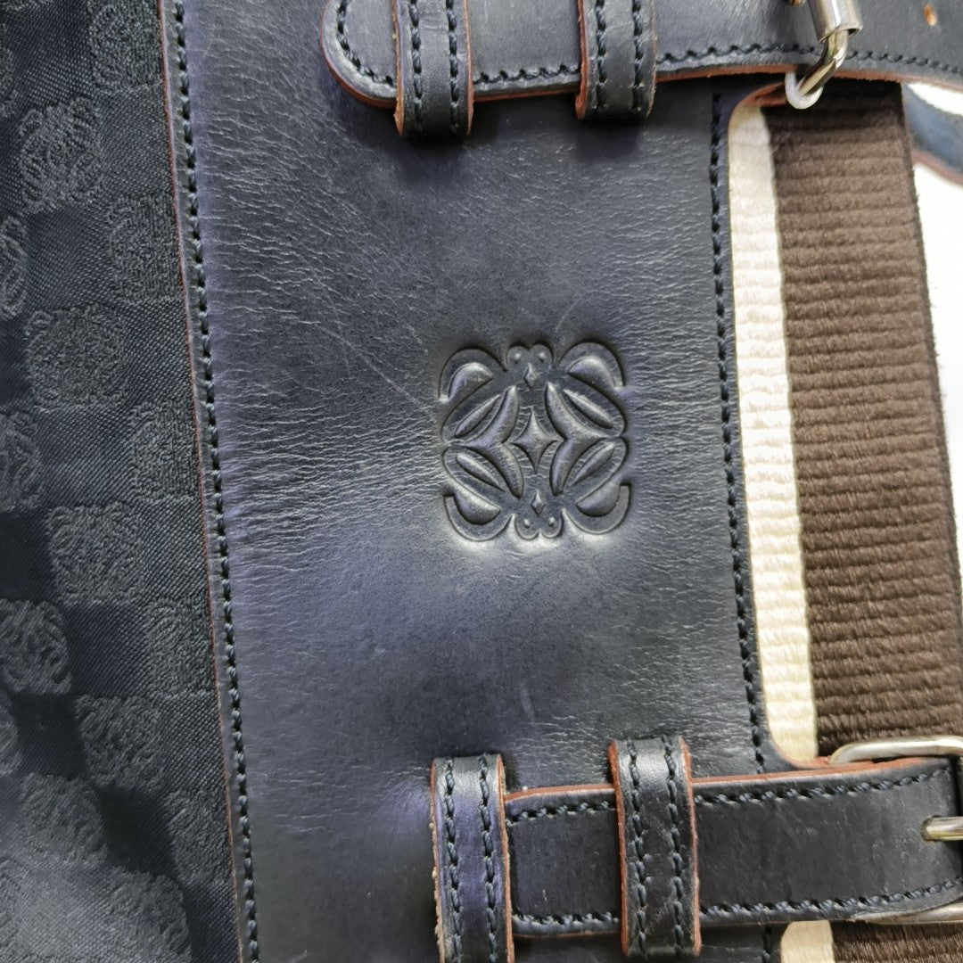 Canvas Top Handle Bag Black