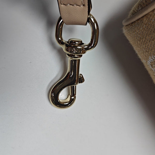 Ophidia Small Monogram Denim Beige